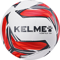 Мяч футб. KELME Vortex 19.3, 9886130-107, р.5, 32п., ТПУ, маш.,сш.,  бело-красный